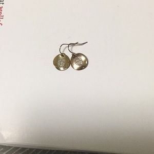 Gold and silver glittery earrings